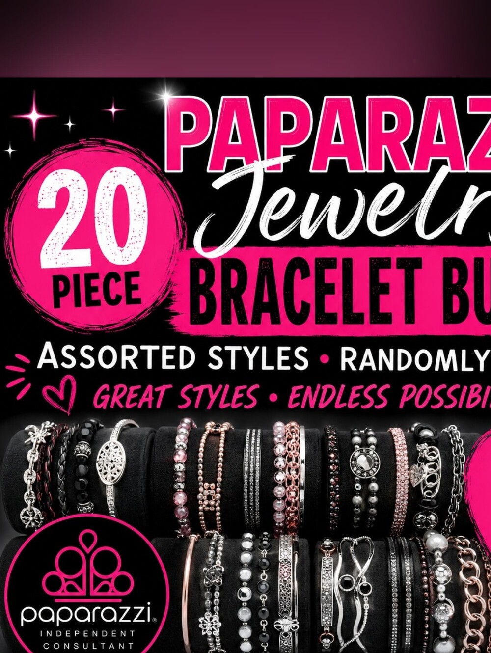 Paparazzi Assorted Bracelet Set - 20 Piece Assortment